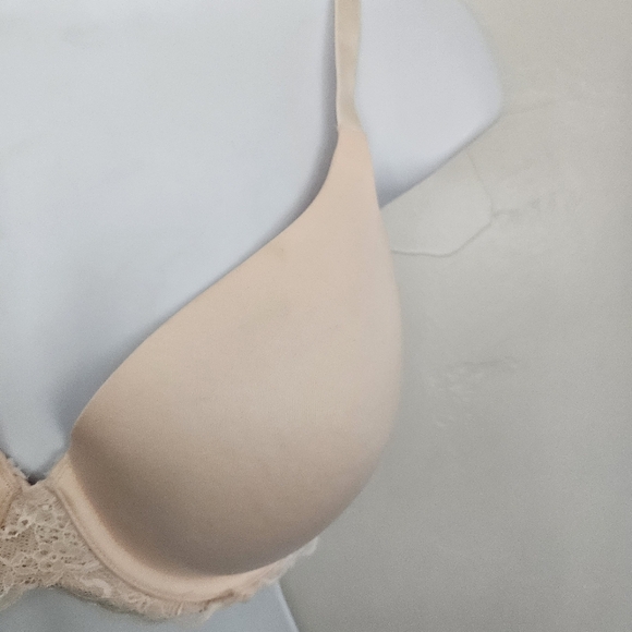 Aerie Lightly Lined Full Coverage Bra Light Pink 32DDD Lace Trim - Picture 3 of 6